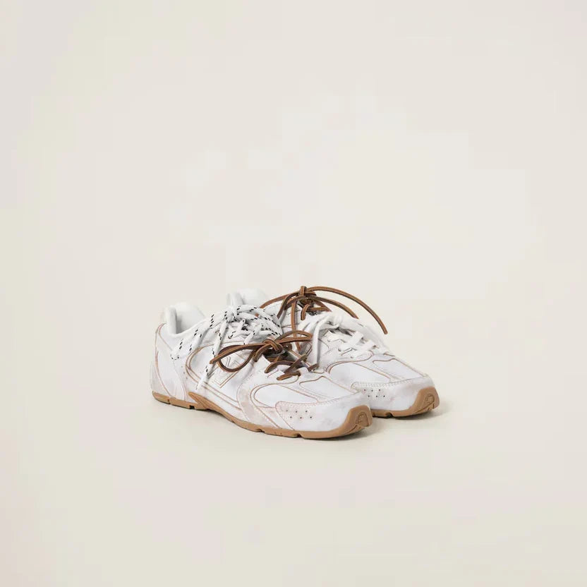 New Balance X Miu Miu 530 SL -- Bleached Leather White Edition