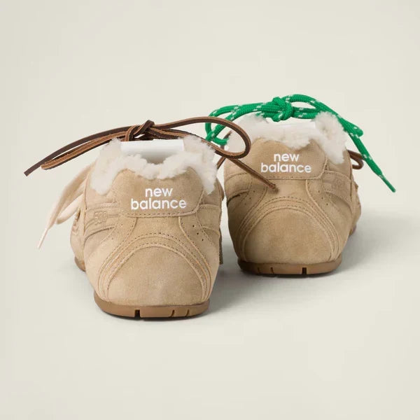 530 SL Runner – Bleached Leather & Shearling Edition (Écru) Women