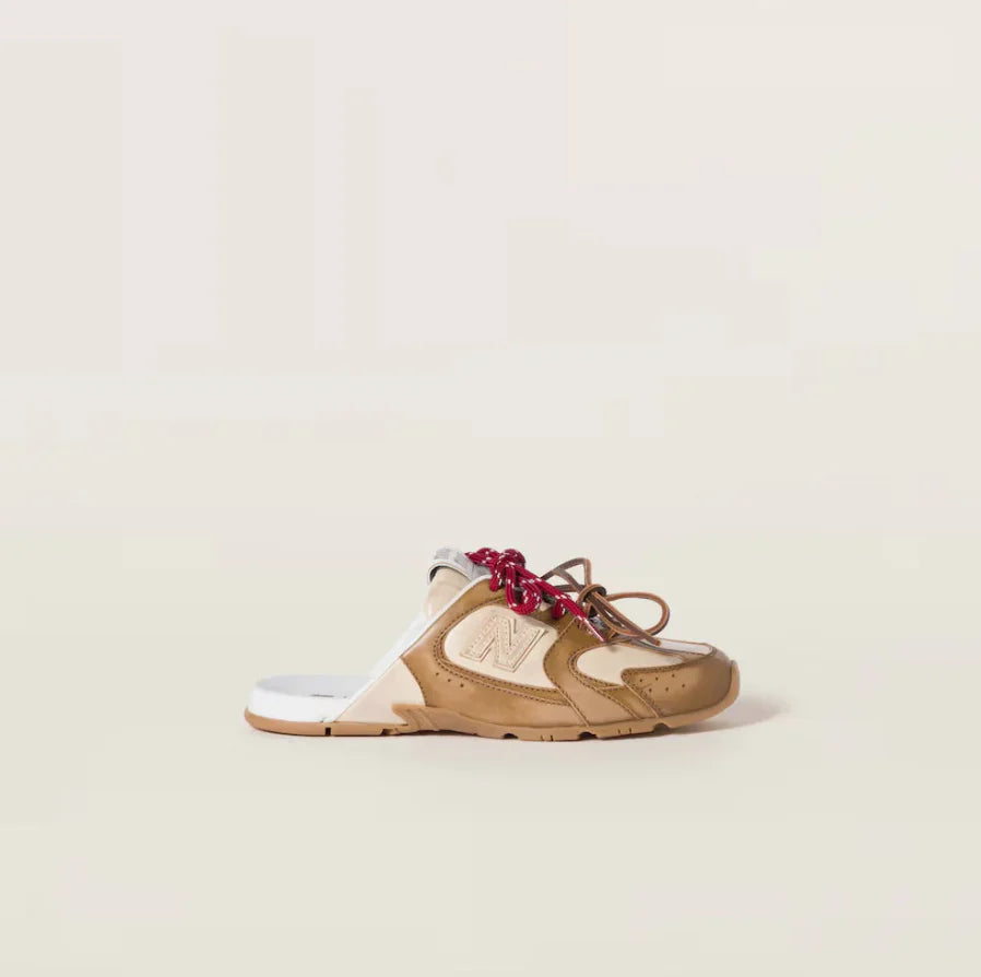 530 SL Mules – Bleached Leather & Gum Sole Cinnamon Travertine Gray
