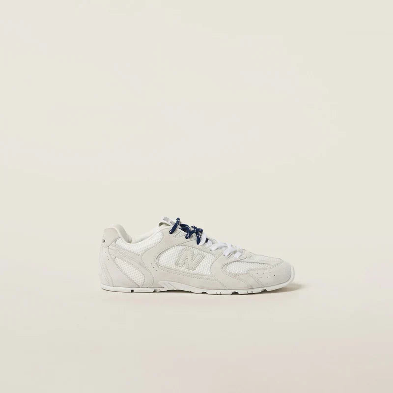 NB x Miu Miu 530 SL White suede and mesh sneakers Women